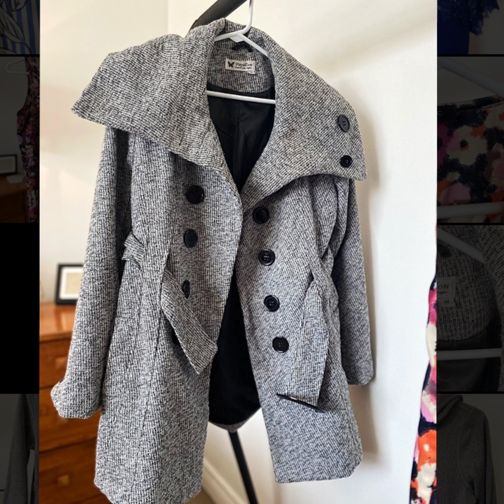 Salt & Pepper Peacoat